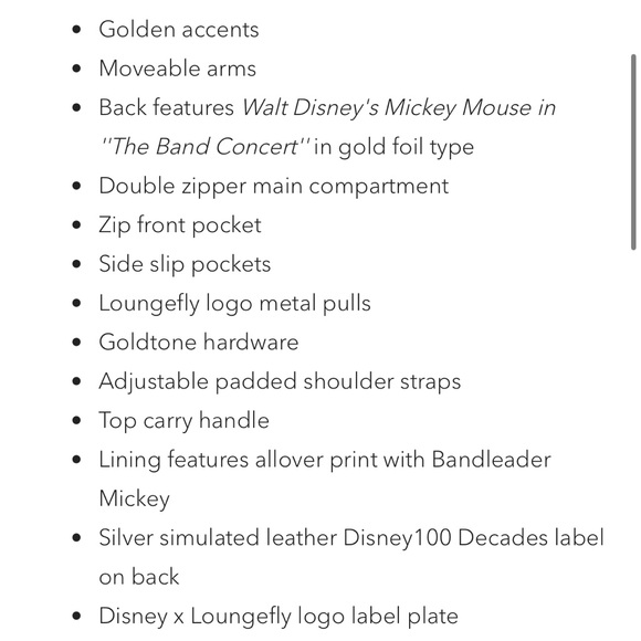 New with tags Disney Parks Loungefly mickey backpack